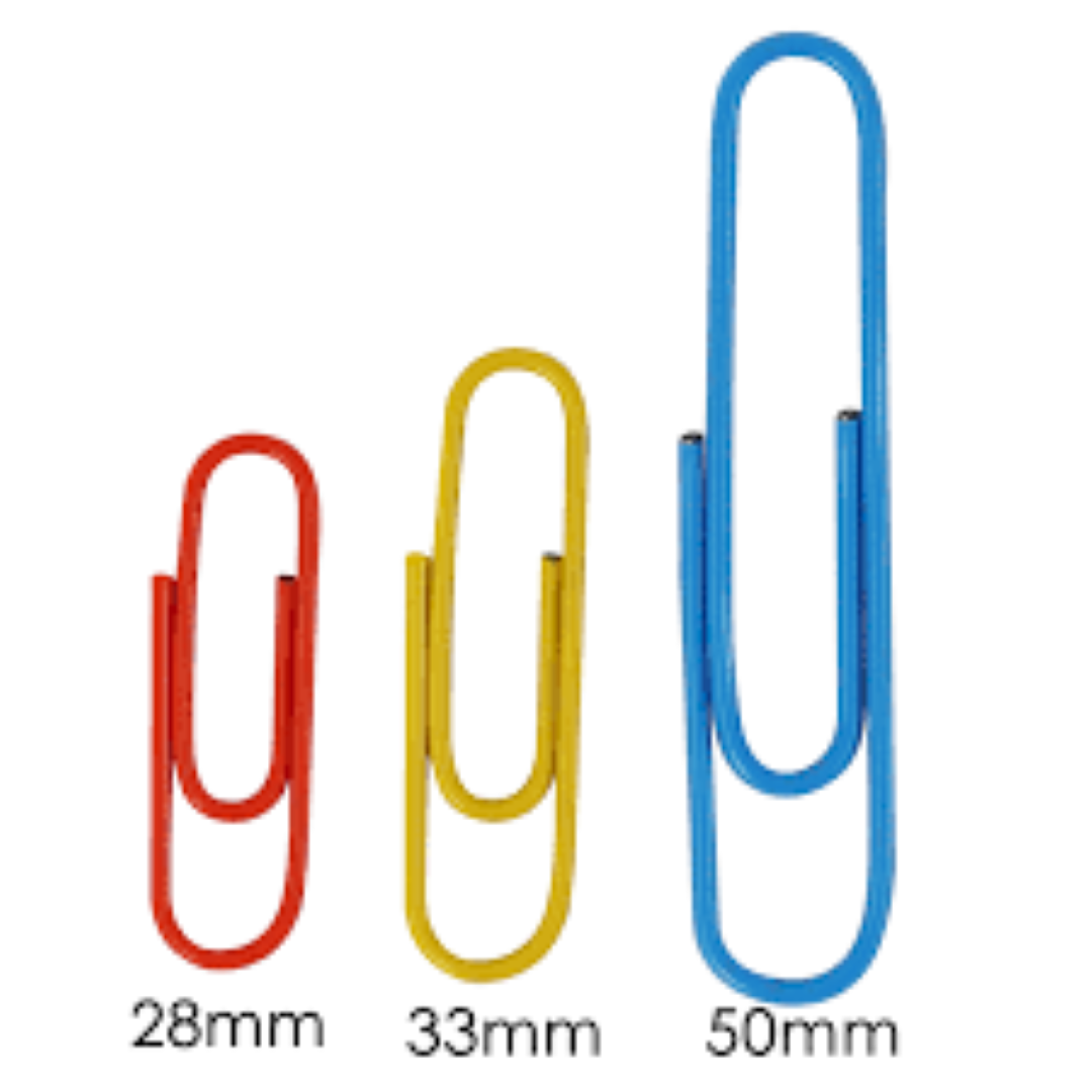 FEILU COLOR PAPER CLIPS 50MM